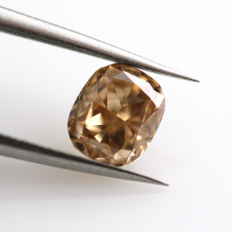 Fancy Brown Orange Diamond, Cushion, 1.01 carat, VS2 - B