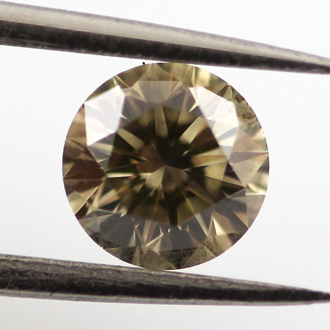 Fancy Greenish Yellow-Gray Diamond