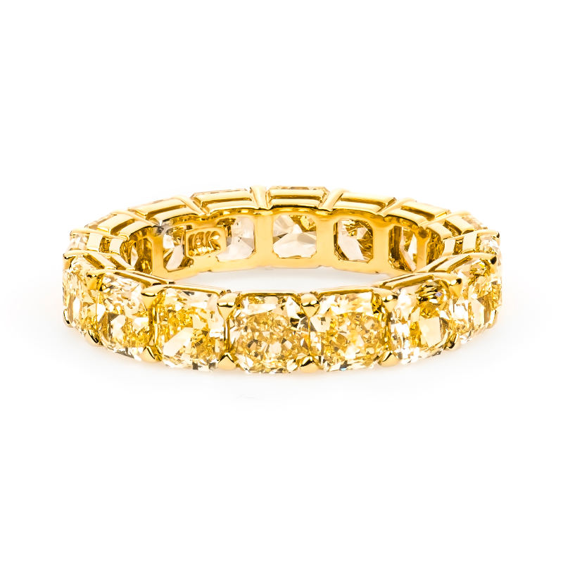 7.21ctw yellow diamond ring